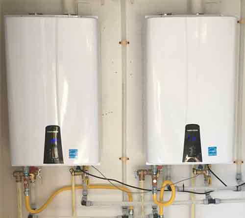 Dual Natural Gas Tankless Water Heaters