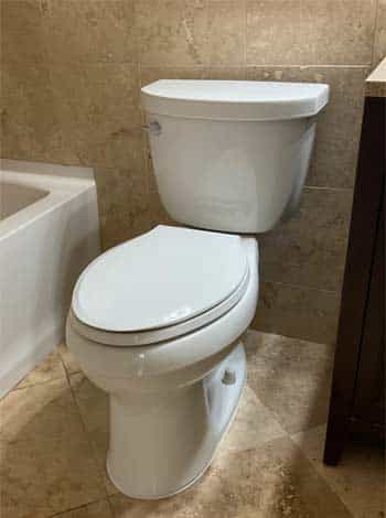 White porcelain toilet Installation in Ellenton, FL