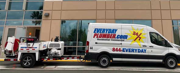 Plumbing Van with Drain Jetting Machine - Tampa Plumbers