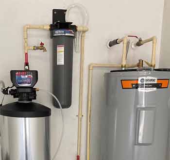 Electric 40 Gallon Water heater and 2 stage water filtration system
