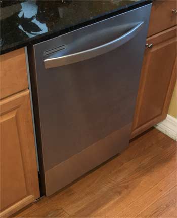 Stainless Steel Dishwasher installed in Kitchen