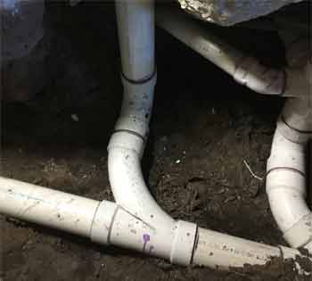 Scedule 40 PVC drain repair in a Brandon , FL home