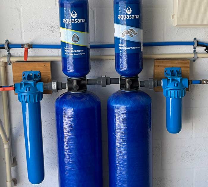 Aquasana Whole House Water Filtration System installed in a home in Clearwater, FL