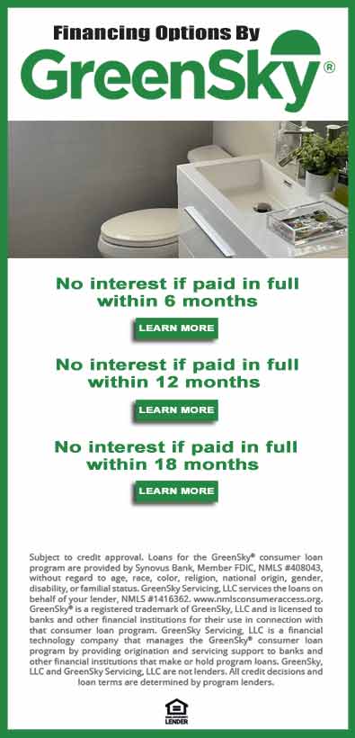 Plumbing financing promotional image for plumbing repairs in Tampa, FL
