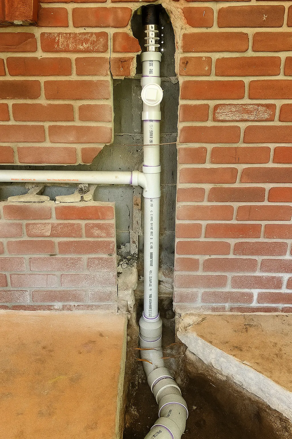 Cheval plumber pipe repair job done right with minimal mess