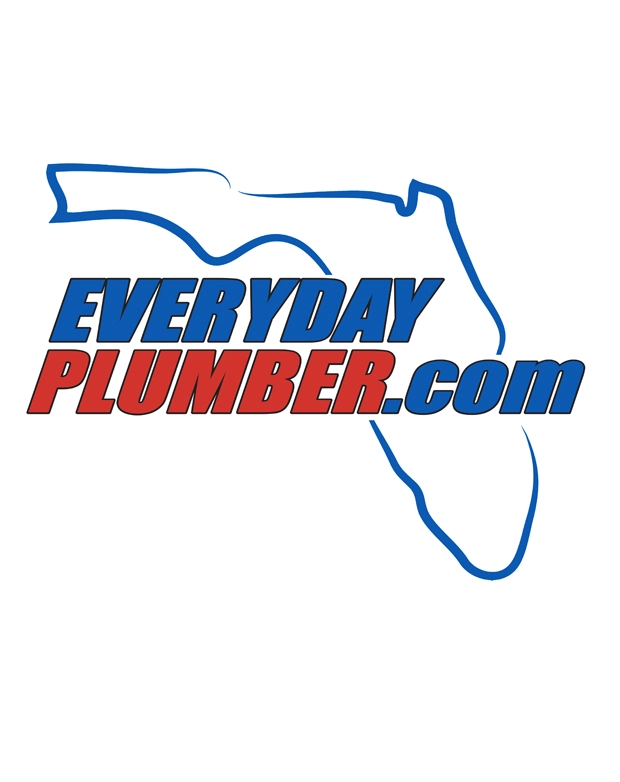 EVERYDAYPLUMBER.com logo with Florida state outline in red and blue branding