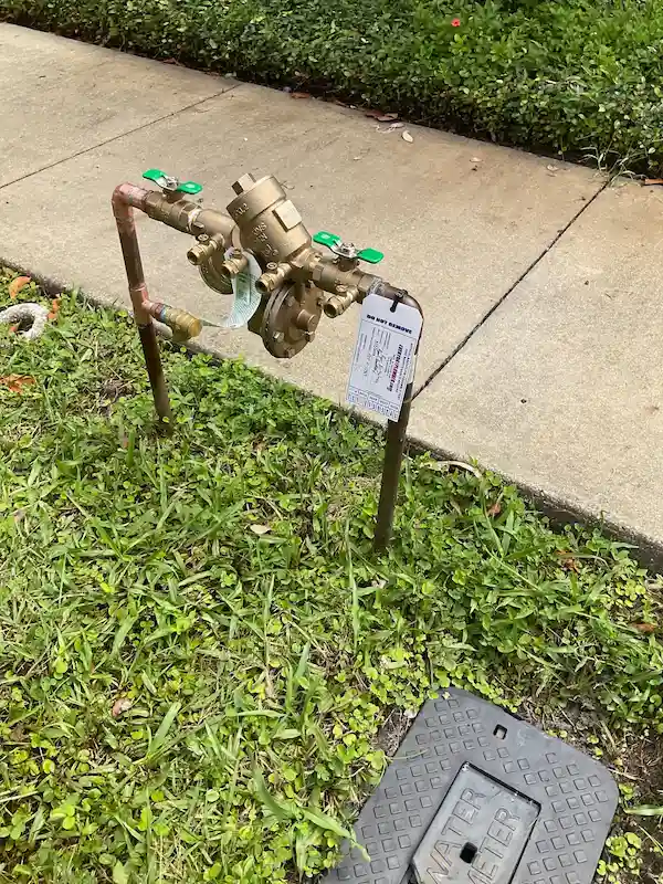 backflow prevention device testing and repair by licensed Tampa plumbers