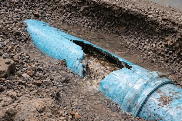 thin-wall-pvc-sewer-pipe-split-failure-leak-tampa