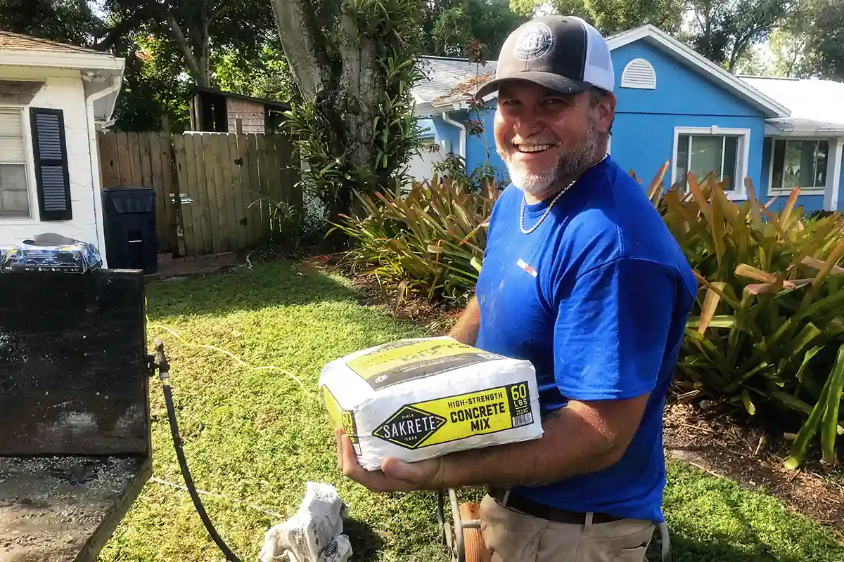 EVERYDAYPLUMBER.com plumber at a slab repair job in Brandon FL — licensed residential plumbers in Brandon — EVERYDAYPLUMBER.com