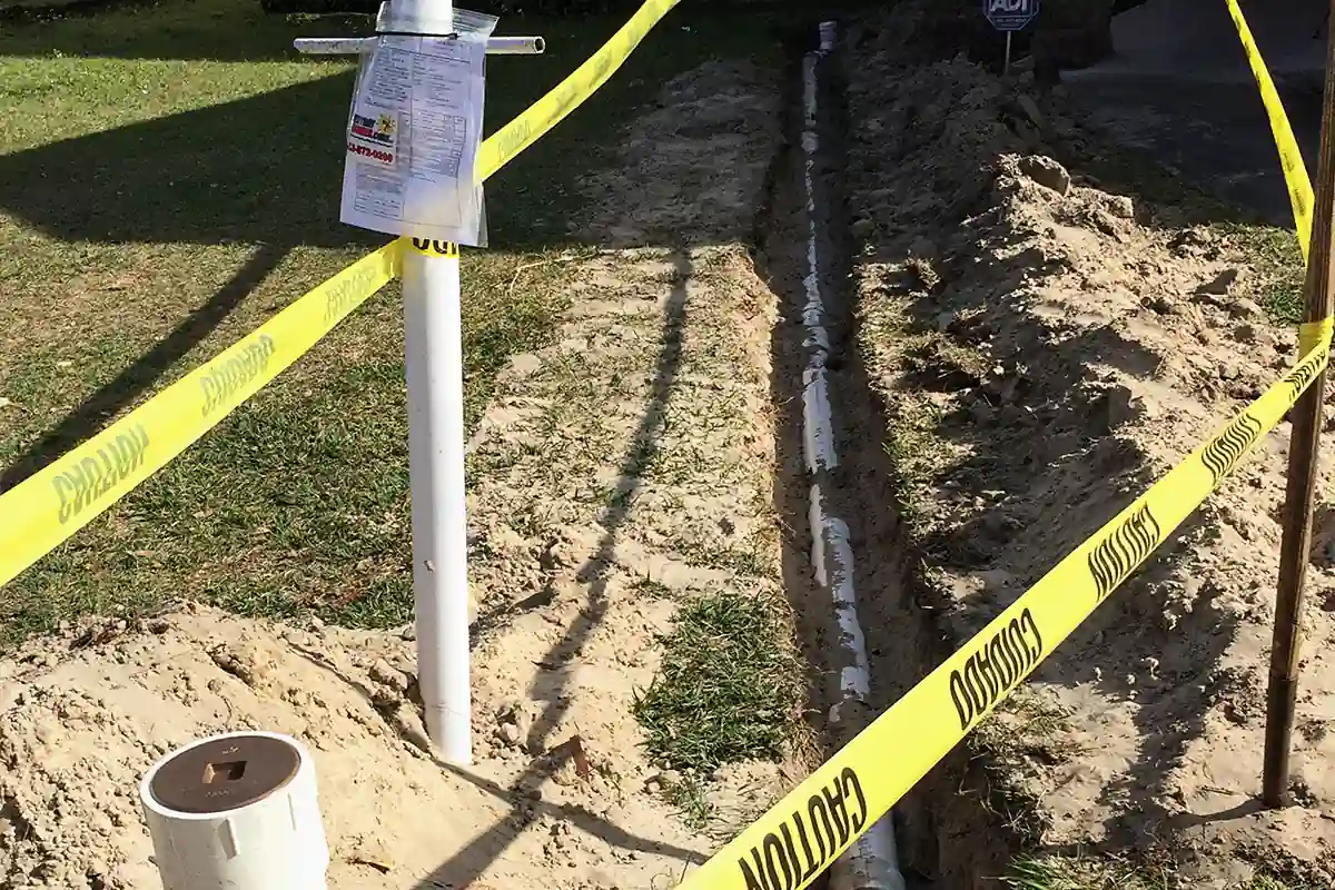edp-repipe-trench-installation-lutz-2026 New water line installed in a repipe trench — whole-home repipe in Lutz — EVERYDAYPLUMBER.com